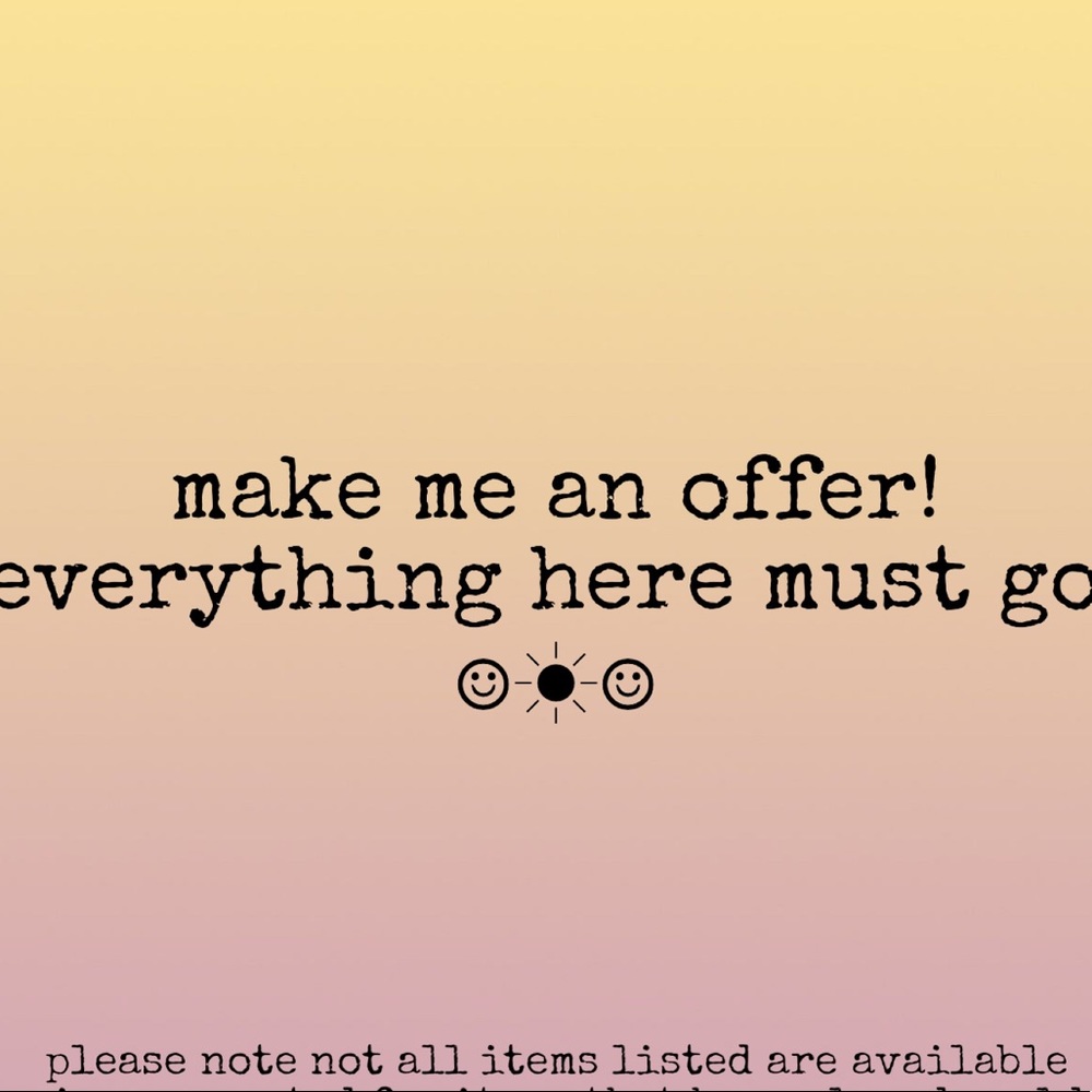 MAKE ME AN OFFER 🍑